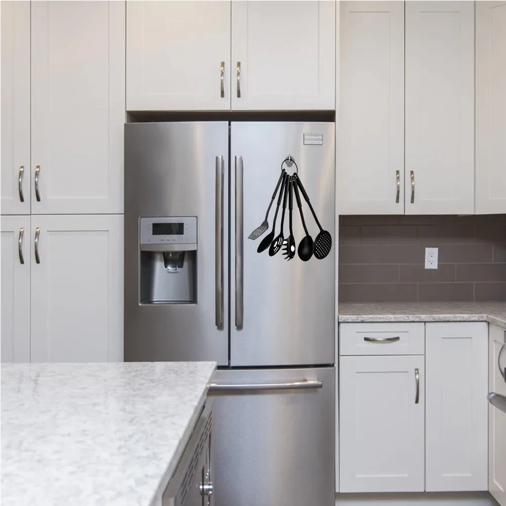 2PC Heavy Duty 1.5" Magnetic Hooks Set 8lb Capacity Kitchen Garage Universal Use