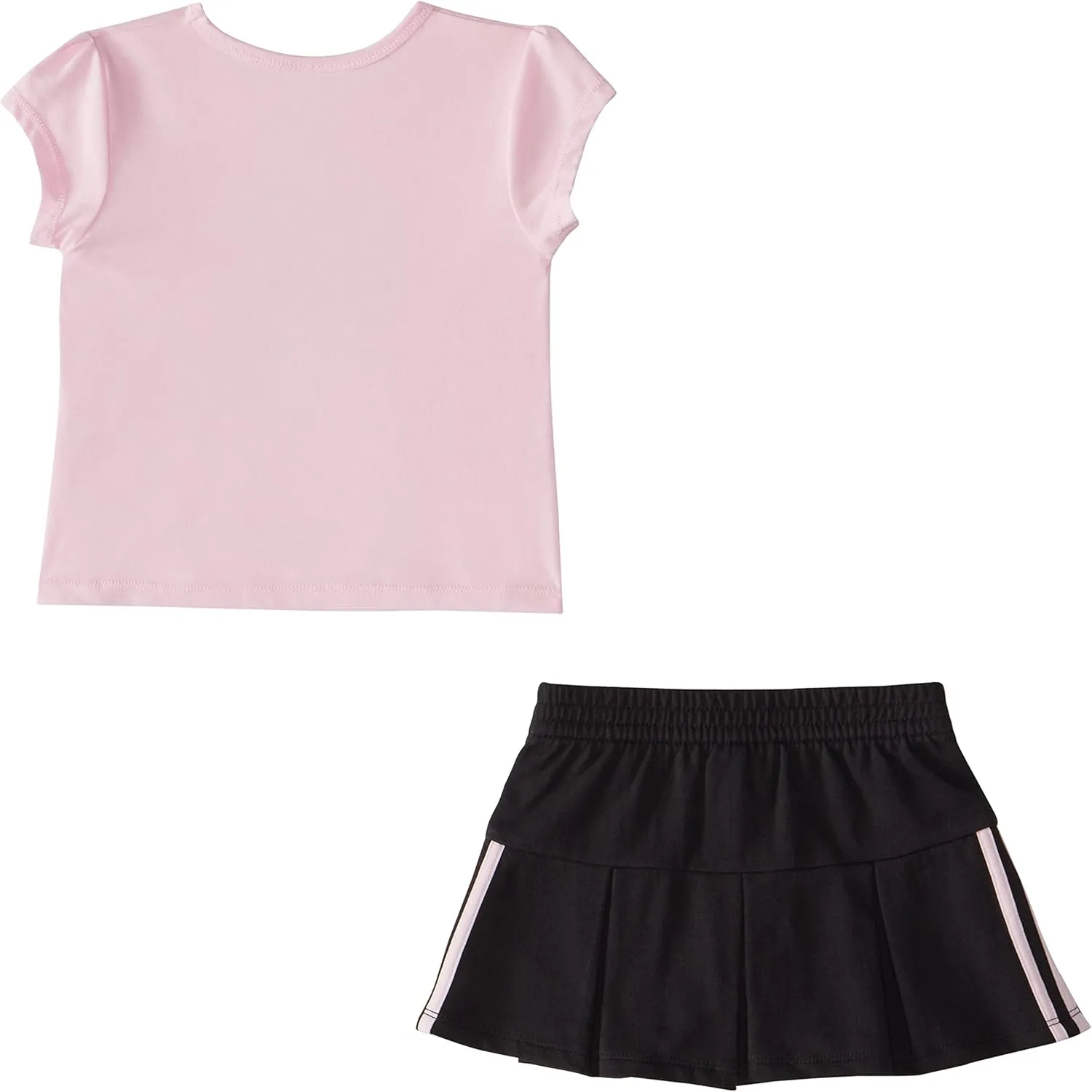 adidas baby-girls Short Sleeve Tee & Pleated Skort Sporty Outfit Set