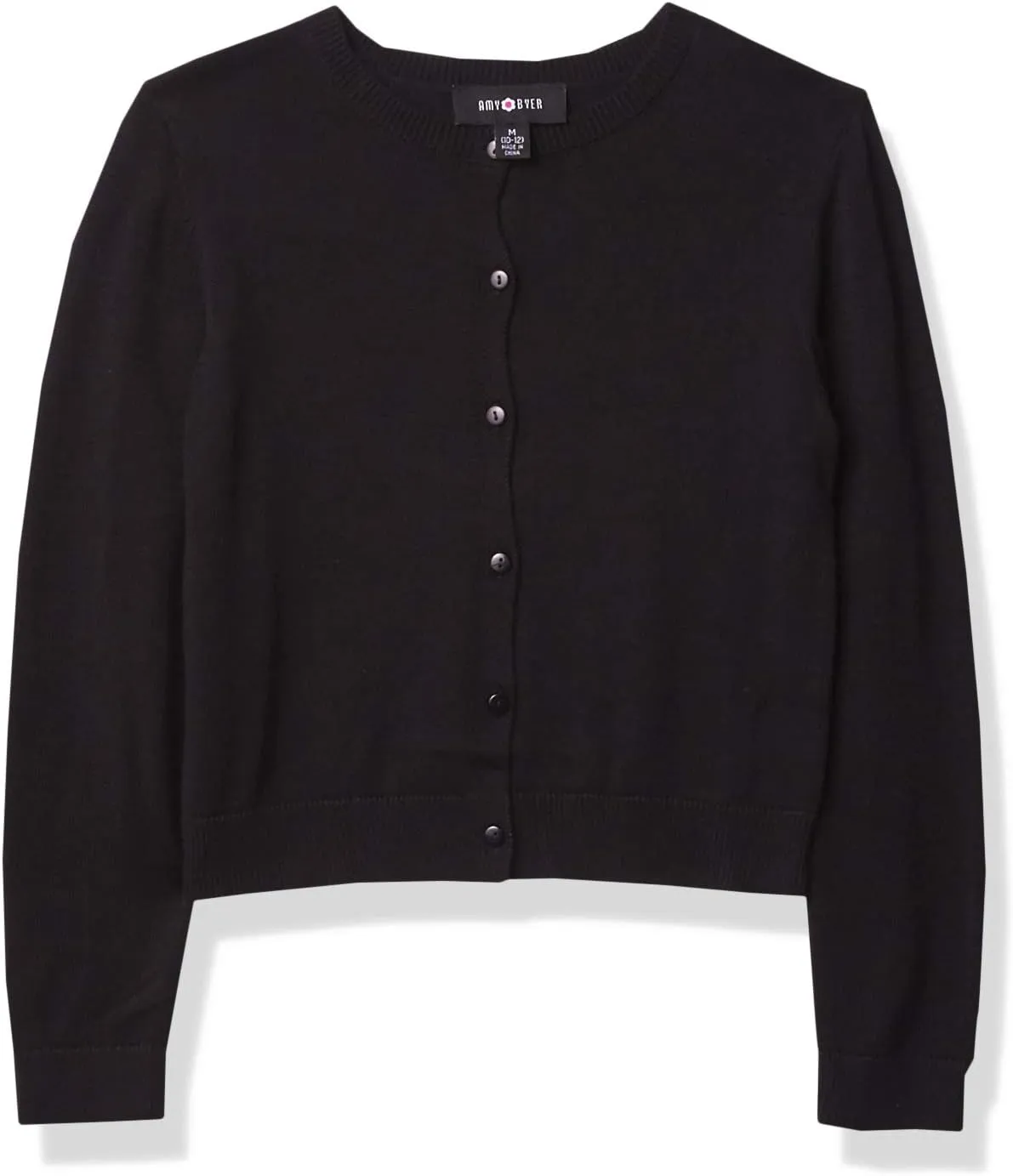 Amy Byer Girls' 7-16 Perfect Long Sleeve Cardigan Sweater