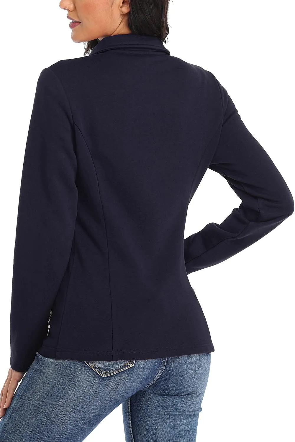 Anienaya Women's Stand Collar Lightweight Jacket Cotton Jackets Warm Slim Fit Casual Zip up Outerwear Coat