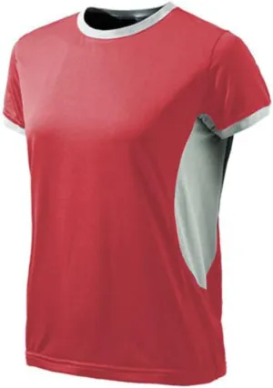 Beretta Women's Silver Pigeon T Shirt | Breathable Athletic T-Shirt for Women | Quick Dry Workout Tops | Red and Silver, L