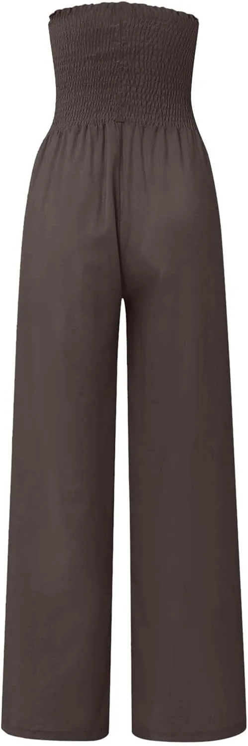 Cargo Pants for Women Winter Casual Business Slacks with Pockets Solid Color Elastic Waist