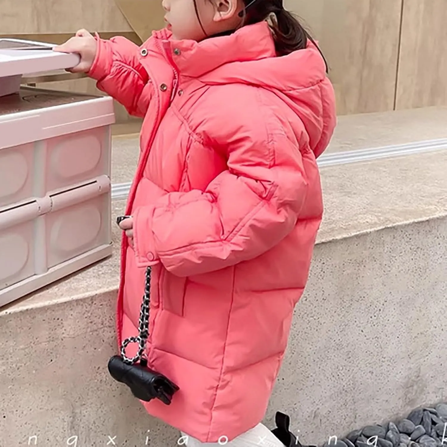 Cat And Coat for Boys Boys Winter Warm Thick Solid Cotton Long Sleeve Padded Jacket Coat Clothes