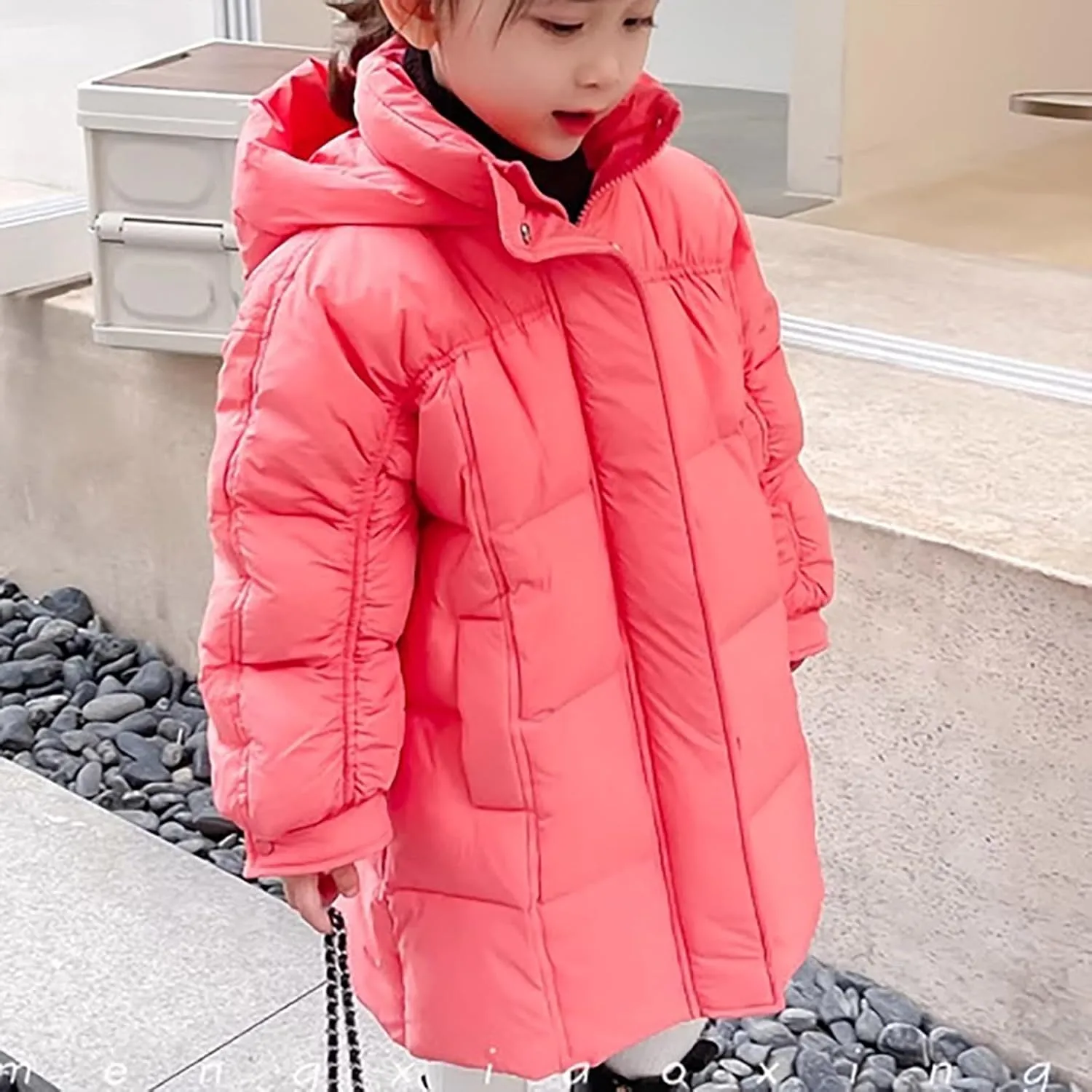 Cat And Coat for Boys Boys Winter Warm Thick Solid Cotton Long Sleeve Padded Jacket Coat Clothes