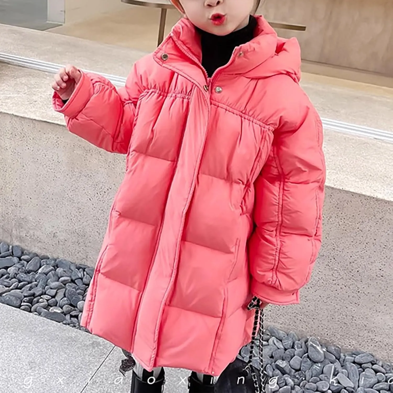 Cat And Coat for Boys Boys Winter Warm Thick Solid Cotton Long Sleeve Padded Jacket Coat Clothes