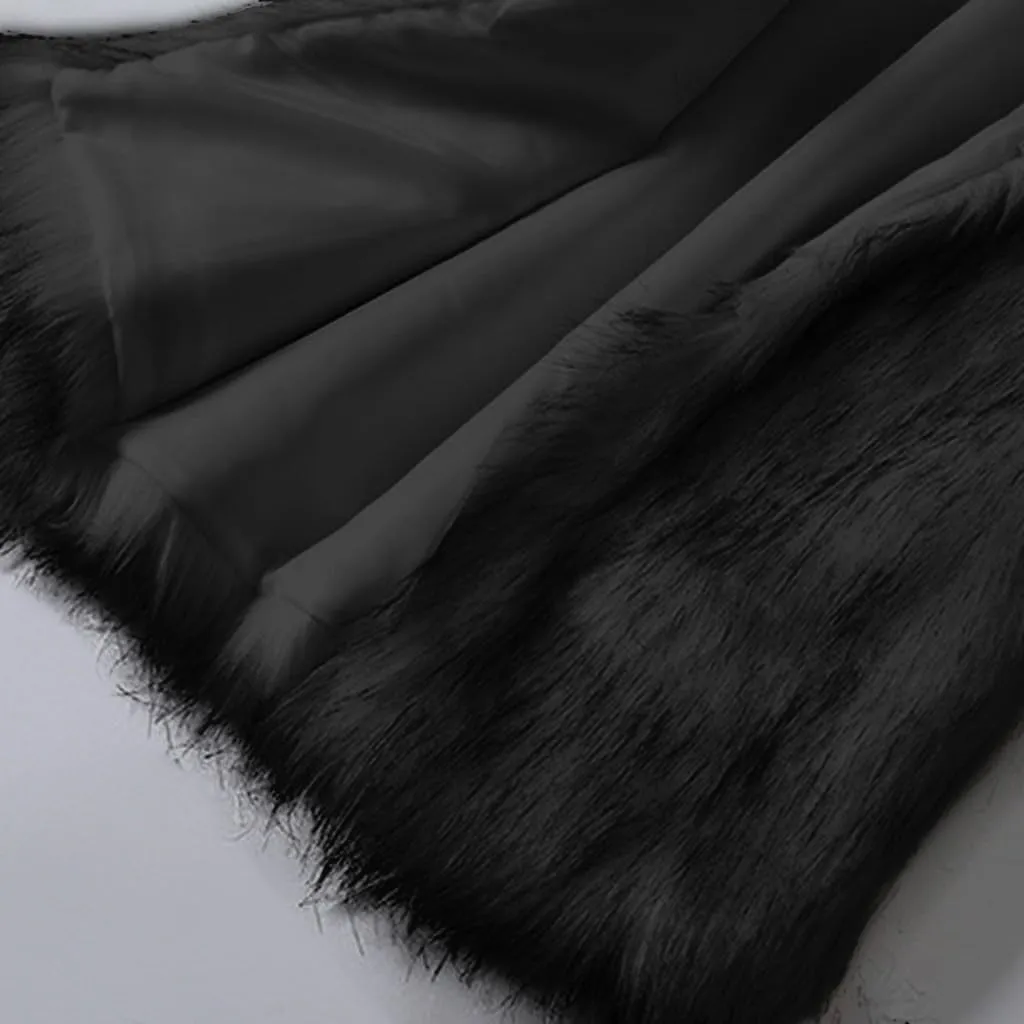 ChicCrate Women's Faux Fur Vest Coat Sleeveless Jacket Fuzzy Sherpa Fleece Jacket Hooded Winter Puffer Vest