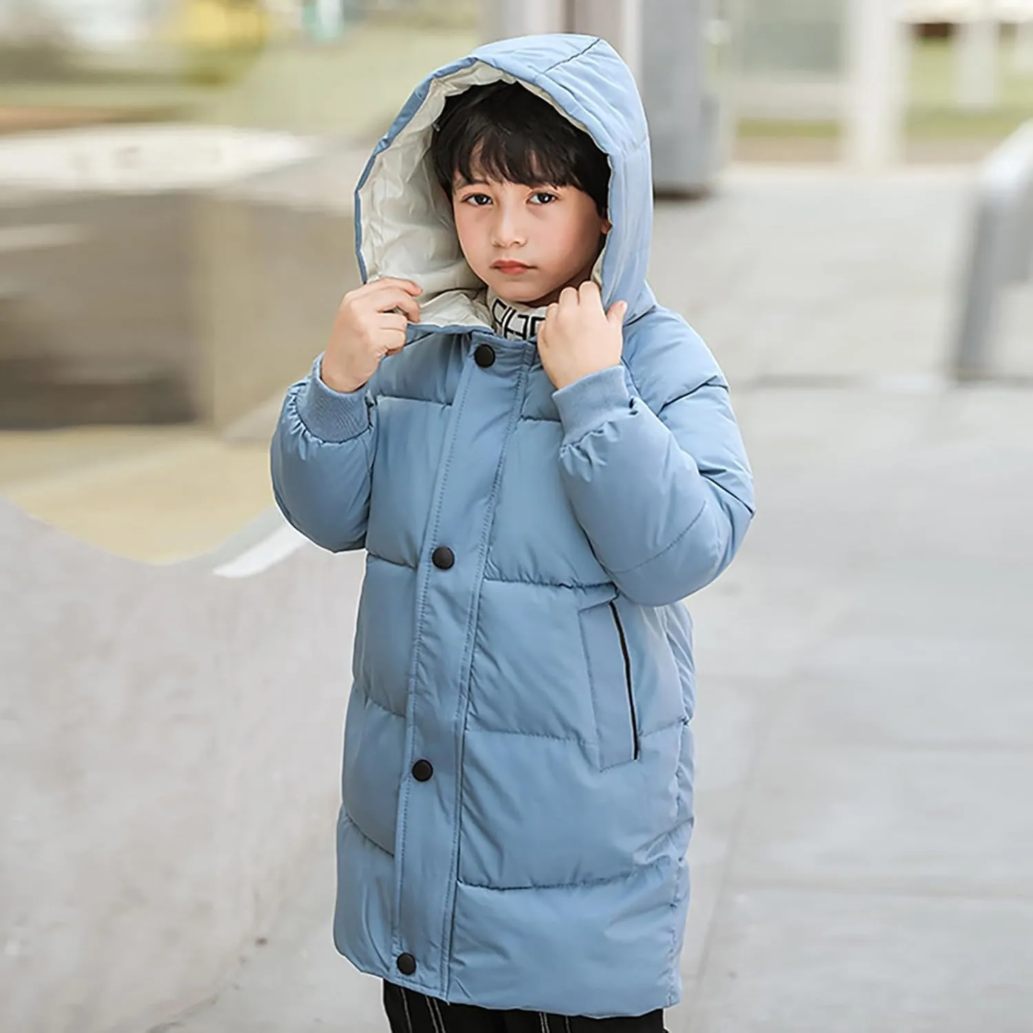 Coat for Toddler Girls 4t Children's Down Padded Jacket Long Cotton Padded Jacket Baby Big Girls Winter Jacket