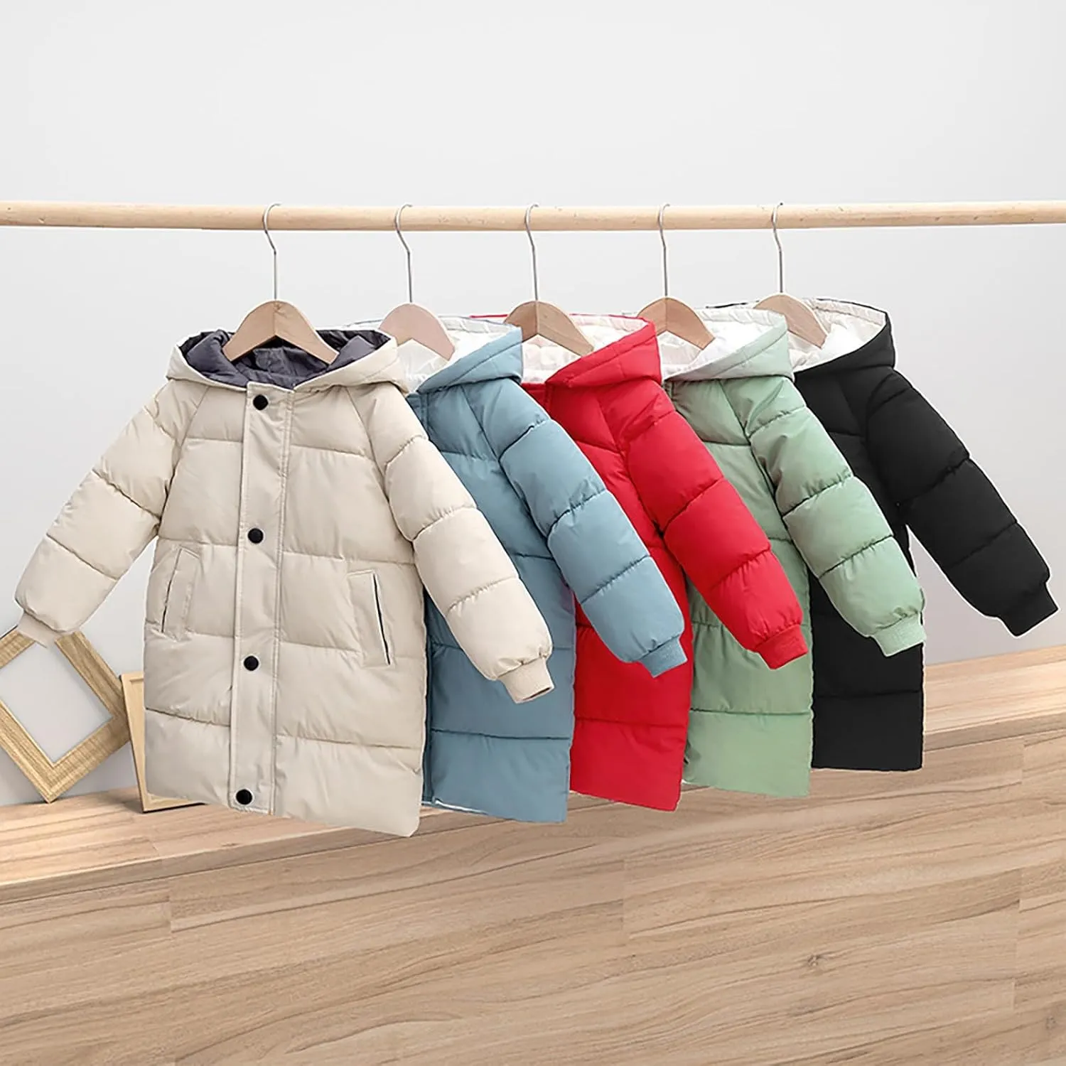 Coat for Toddler Girls 4t Children's Down Padded Jacket Long Cotton Padded Jacket Baby Big Girls Winter Jacket