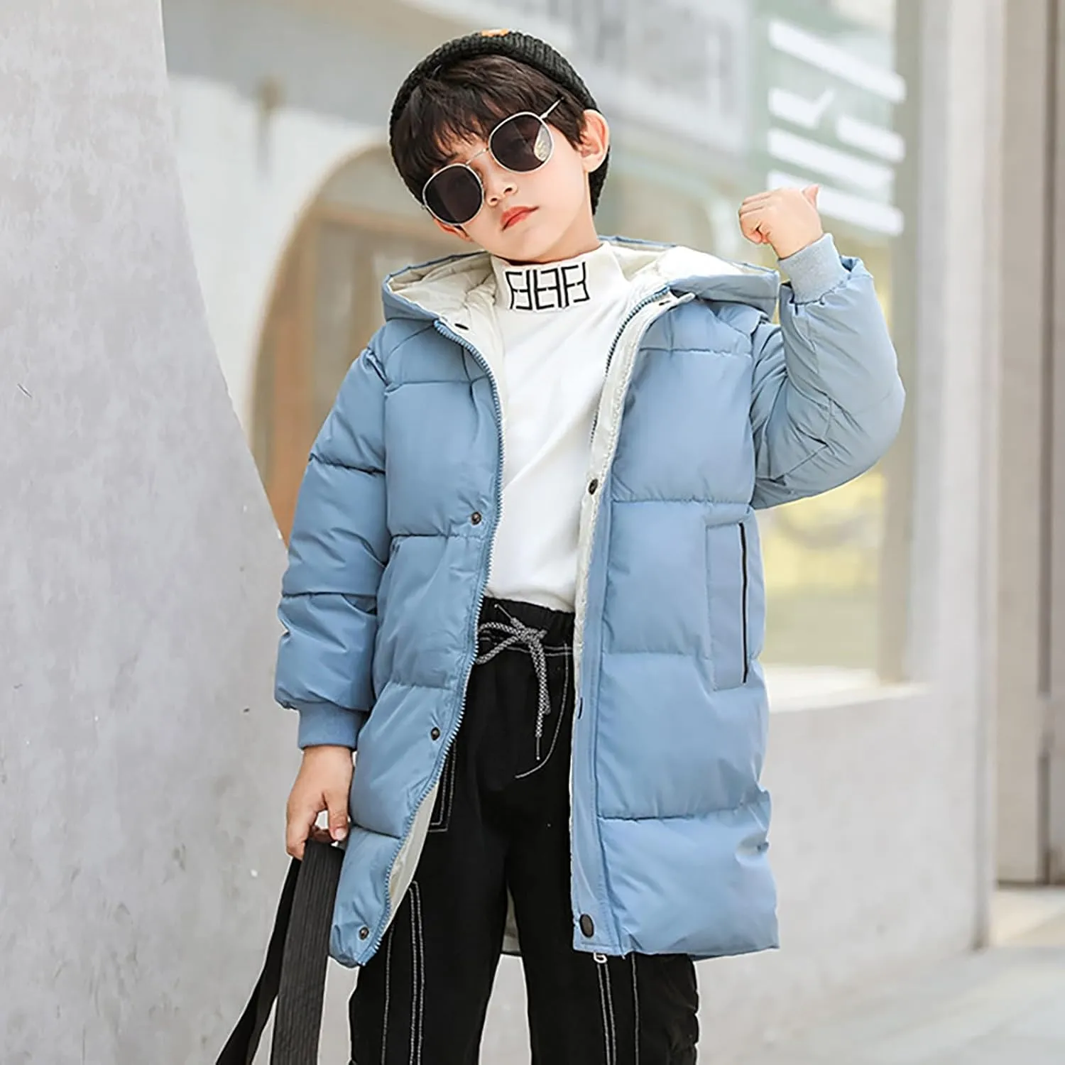 Coat for Toddler Girls 4t Children's Down Padded Jacket Long Cotton Padded Jacket Baby Big Girls Winter Jacket