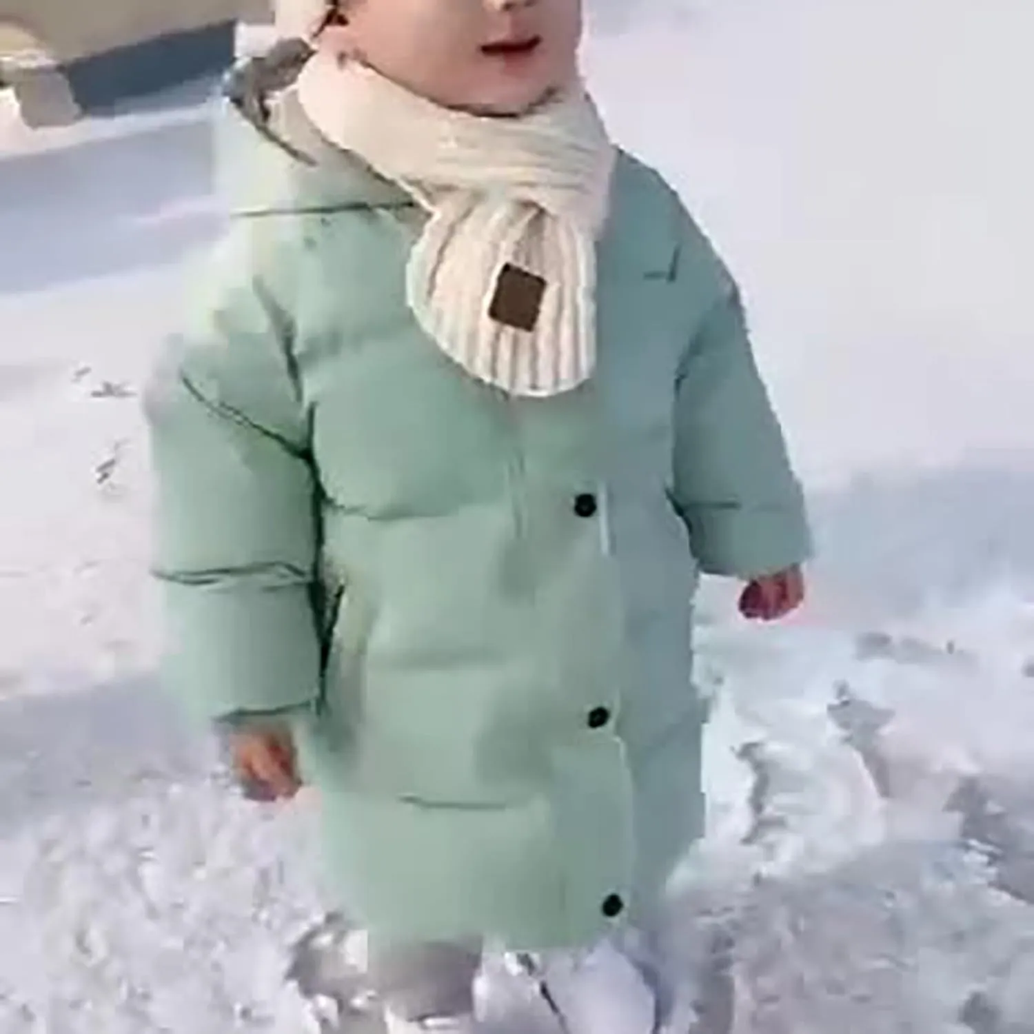 Coat for Toddler Girls 4t Children's Down Padded Jacket Long Cotton Padded Jacket Baby Big Girls Winter Jacket