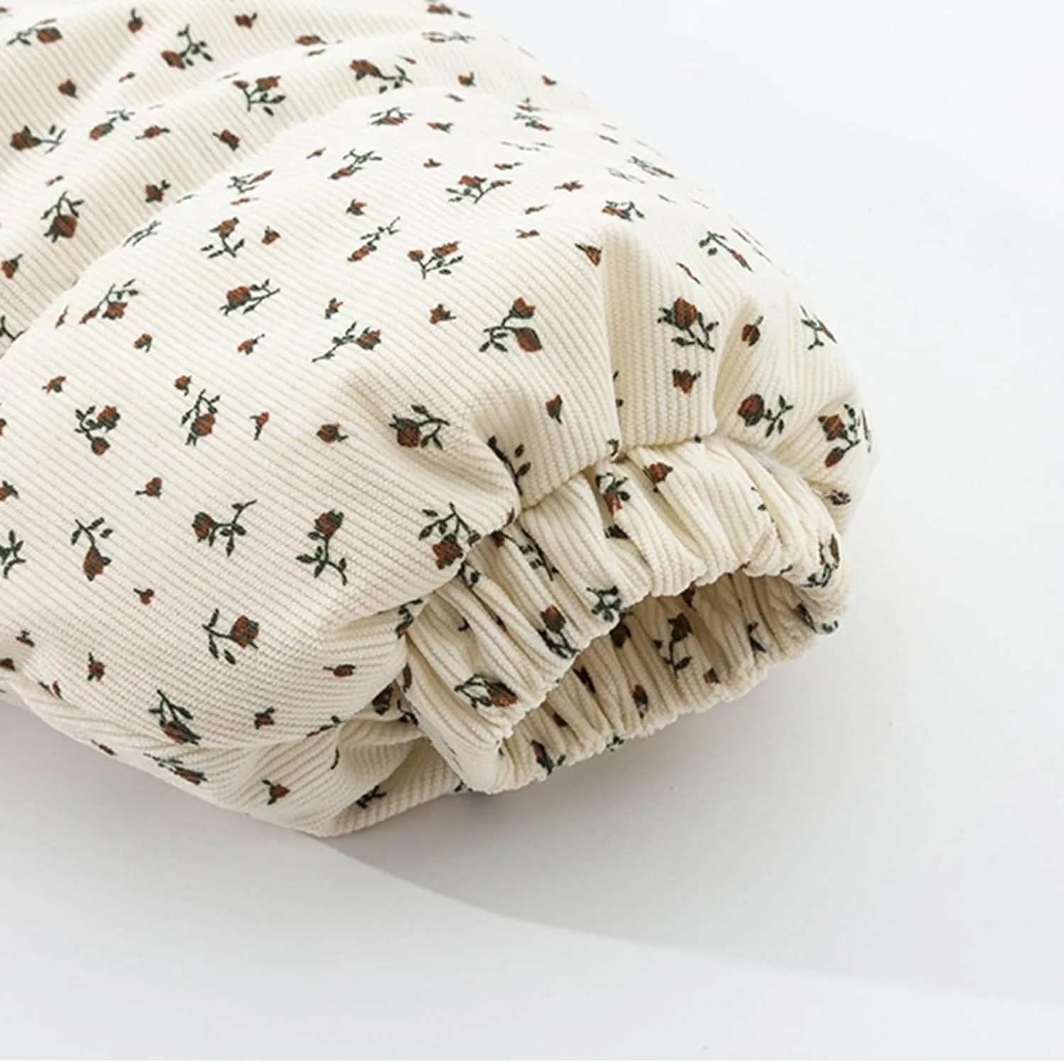Cold Weather Down Jacket For Womens Cropped Stand Collar Puffer Coats Winter Floral Print Zip Up Puffer Outfits