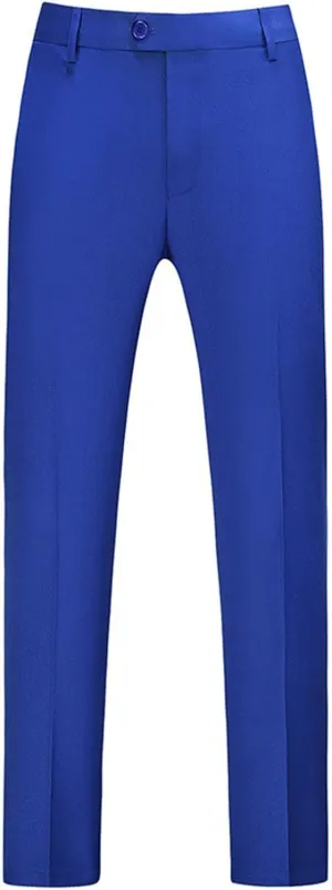 CRNTCEM Mens Stretch Flat Front Dress Pants Straight Leg Wedding Party Formal Pants Wrinkle Free Casual Clubwear Suit Pants
