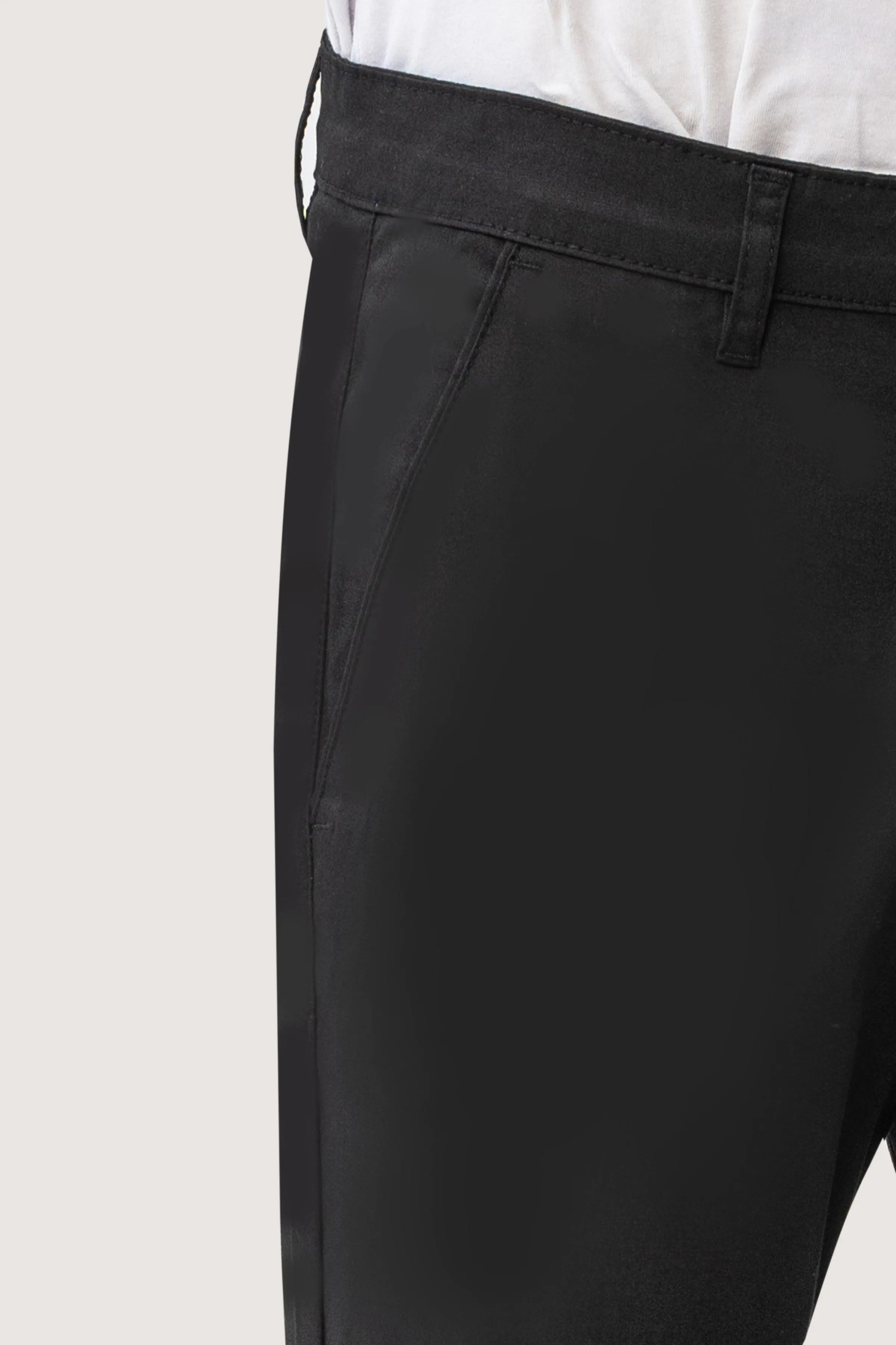 CROSS POCKET TWILL SLIMFIT PANT BLACK