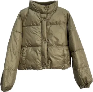 Denim Quilted Jacket Fleeve for Women Pullover Reversible Long Sleeve Lightweight Jacket Cute Loose Fit Pullover