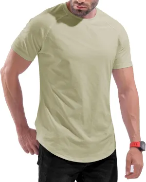 DEOLAX Mens T Shirt Fashion Muscle Crew Neck Mens Tee Shirts Short Sleeve Casual Classic Dry Fit Mens Athletic Tee Shirts