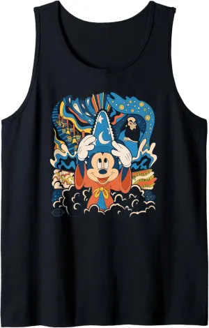 Disney Fantasia Mickey Mouse Sorcerers Apprentice Retro Tank Top
