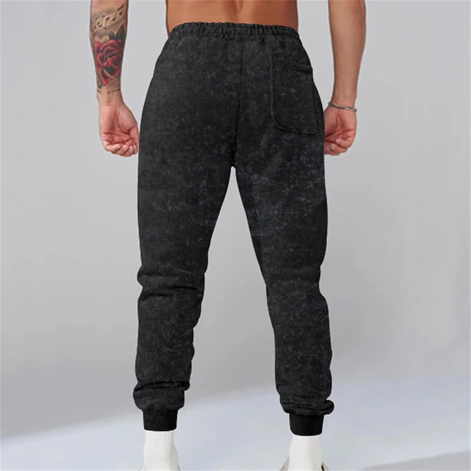 evzosrz Mens Fashion Jogger Pants Sports High Waisted Elastic Slim Fit Drawstring Sweatpants Lightweight Athletic Trousers