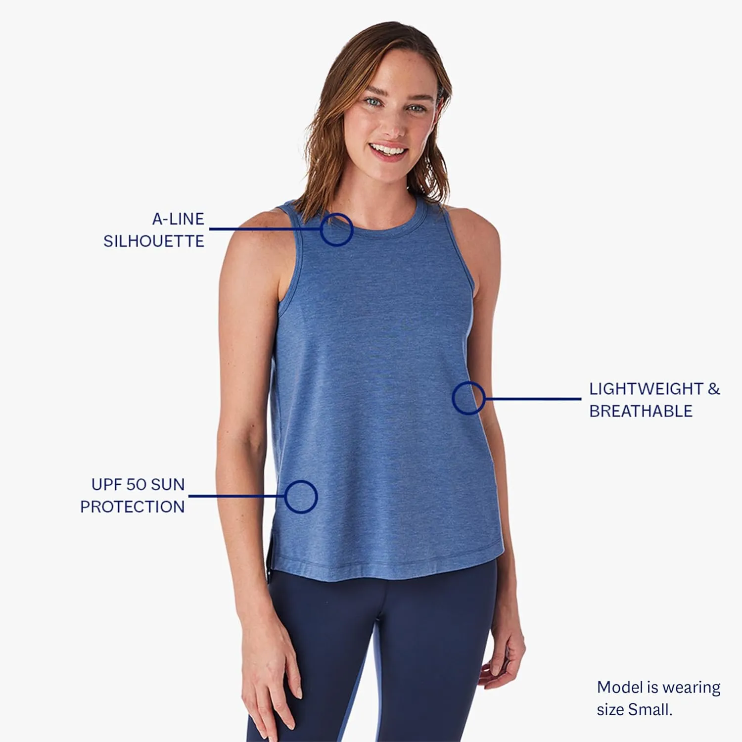 Fair Harbor The Seabreeze Tank Top  Women's Tank Top  Lightweight and Breathable, UPF 50