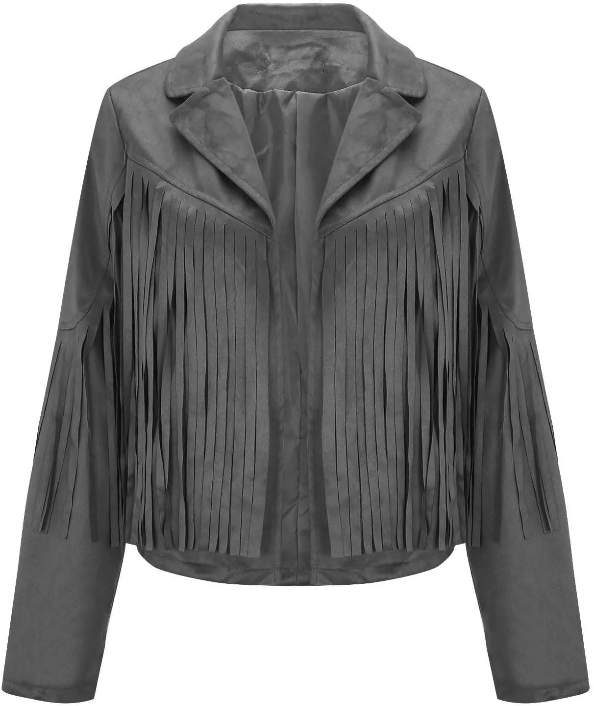 Faux Leather Jackets for Women 2025 Fashion Moto Biker Jacket Fall Winter Fringe Cowboy Cropped Jacket Cool Cardigan