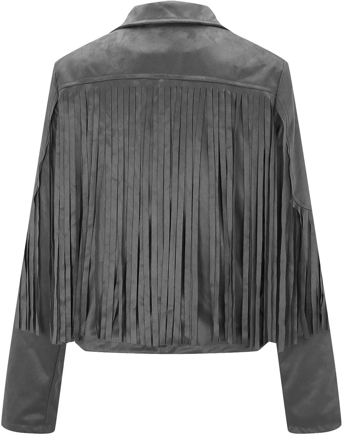 Faux Leather Jackets for Women 2025 Fashion Moto Biker Jacket Fall Winter Fringe Cowboy Cropped Jacket Cool Cardigan