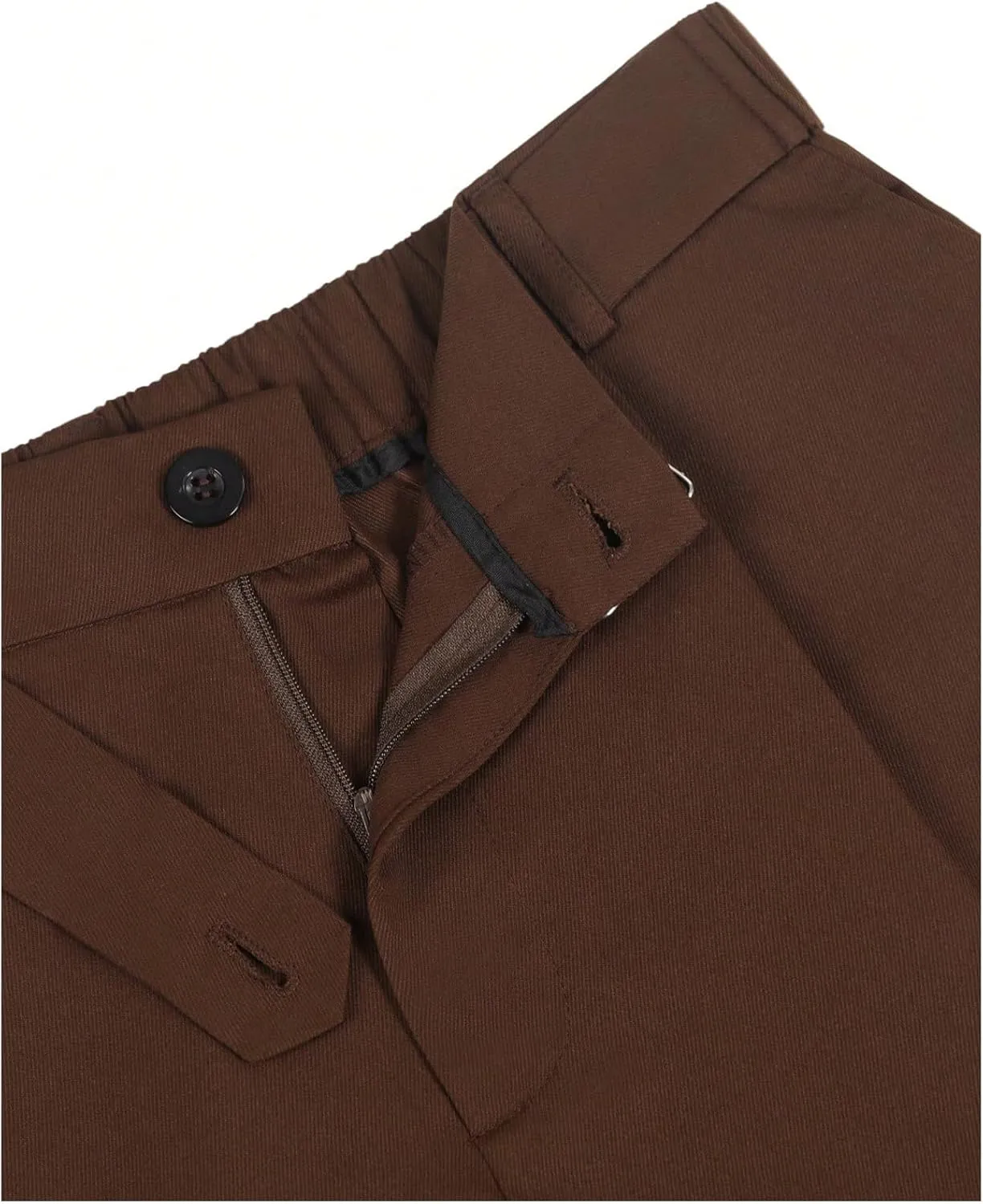 Floerns Men's Straight Leg Long Pants Office Slim Fit Dress Pants Slacks with Pockets