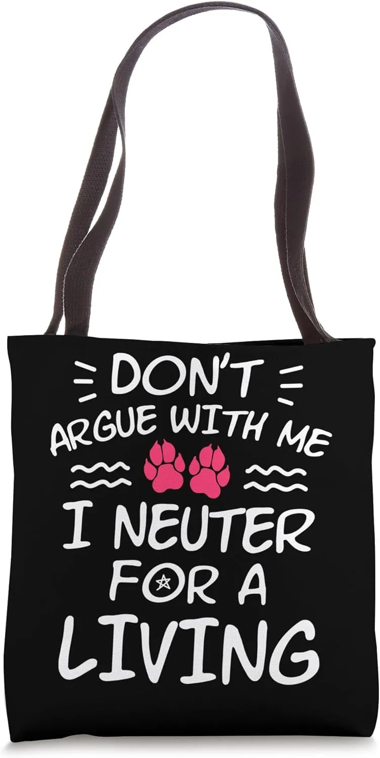 Funny Veterinarian Art Vet Tech Assistant Doctors Tote Bag