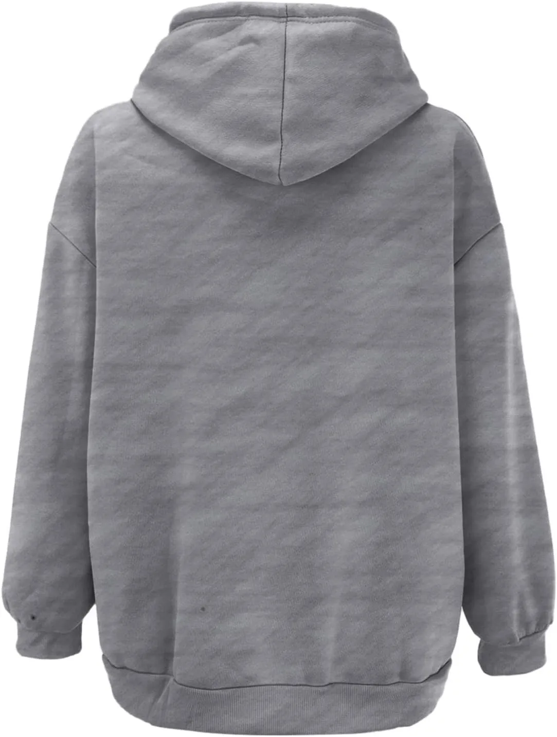 fuzzy jackets for women Women's Fall Jacket Oversized Pocket Sweatshirt Casual Drawstring Clothing Zipper