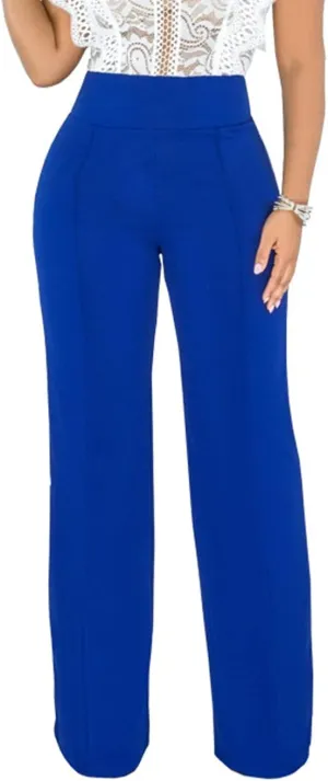 Hoefirm Work Pants for Women Business Casual Stretch Tall Straight Leg Slacks High Waisted Yoga Dress Pants