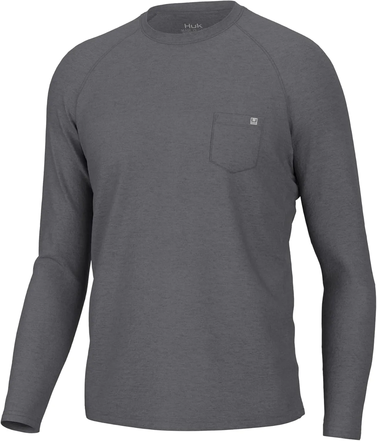 HUK Waypoint Long Sleeve Shirt, Performance Fishing Tee for Men