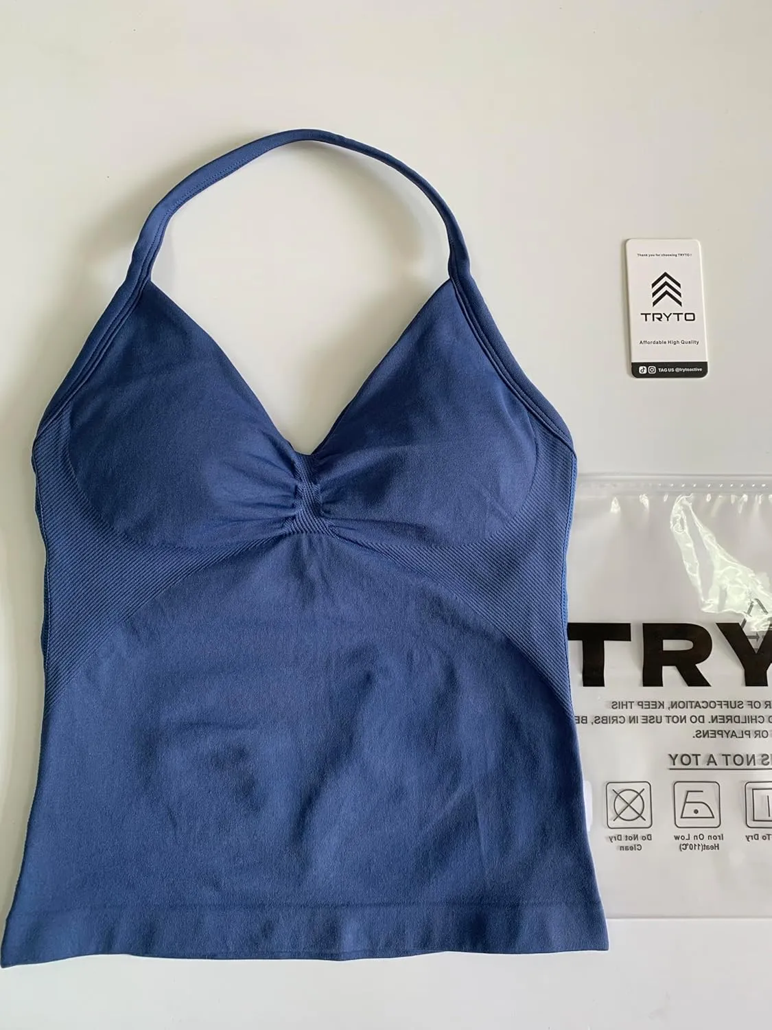 Impact Longline Strappy Top Women Impact Longline Halter Tops Workout Longline Tank Top Compression Gym Fitness