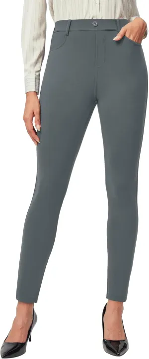 IUGA Stretchy Work Pants for Women Pull on Dress Pants for Women High Waitsted Business Casual Pants with 2 Pockets