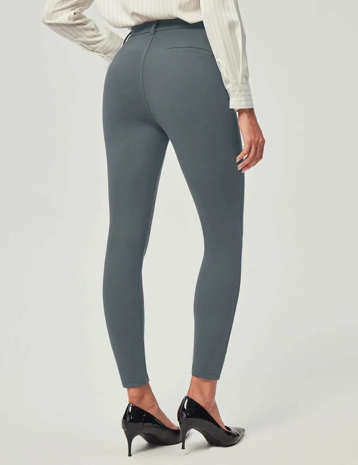 IUGA Stretchy Work Pants for Women Pull on Dress Pants for Women High Waitsted Business Casual Pants with 2 Pockets