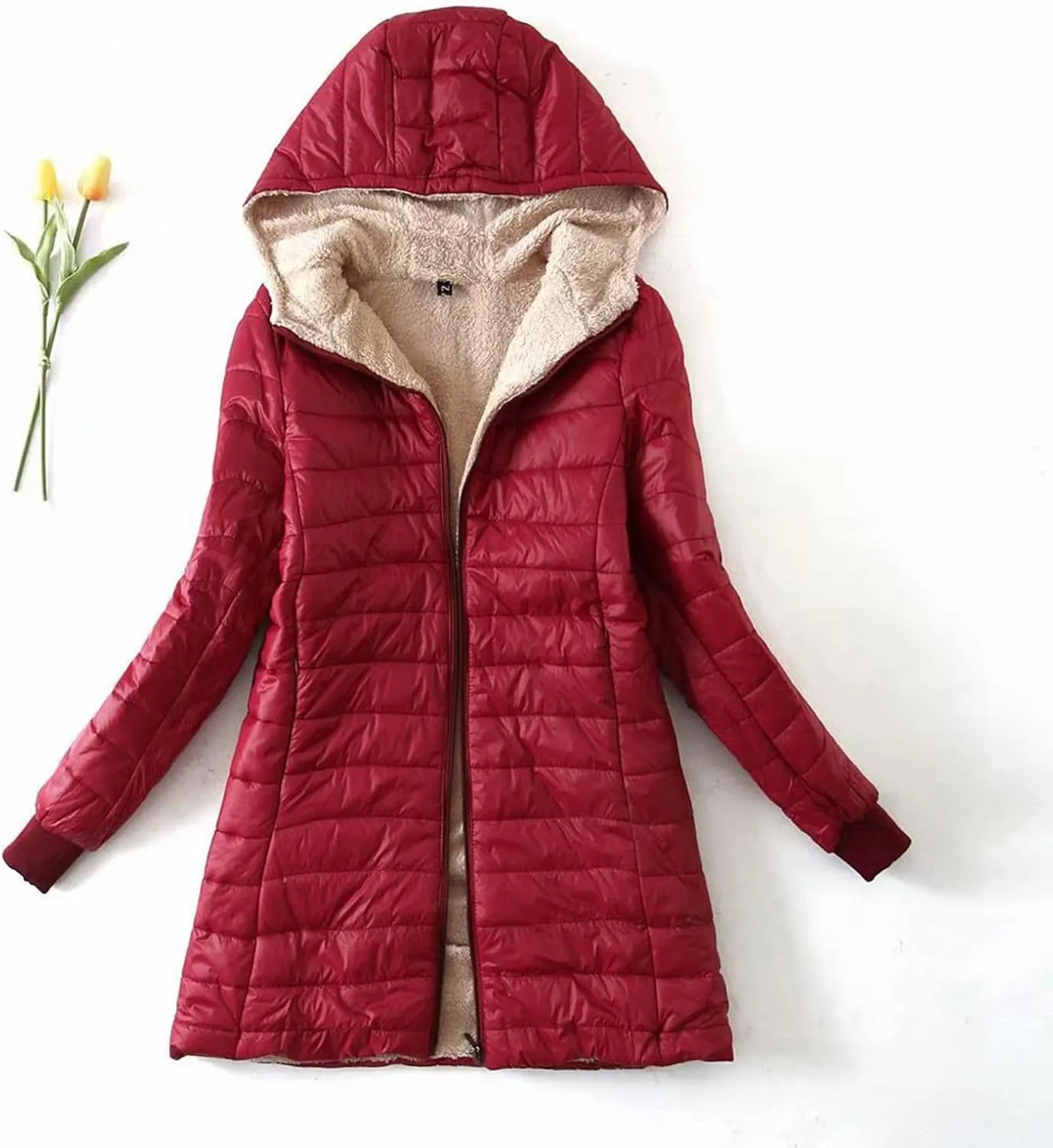 JEGULV Puffer Jacket Womens 2025 Winter Warm Lightweight Down Coats Lightweight Slim Fit Zip Up Jacket Short Duck Down Coats