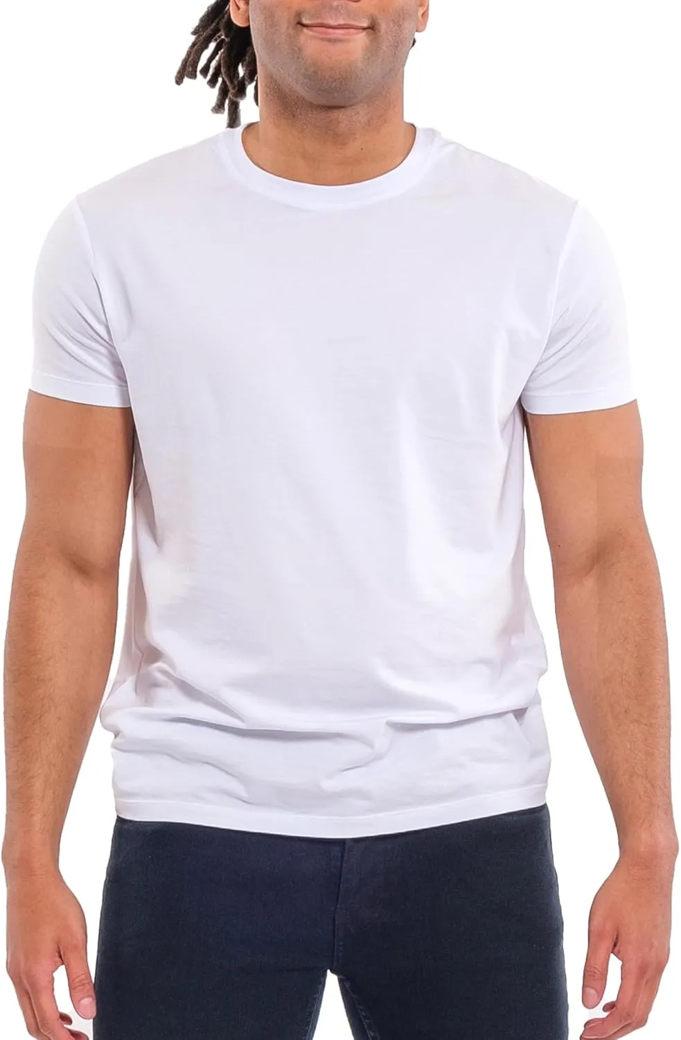 Kenneth Cole REACTION Mens T-Shirt Pack of 3 - UPF 50  Cotton/Spandex Jersey Slim Fit T Shirts for Men 3-Pack