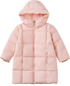 Kid Road Coat Kids Toddler Baby Girls Boys Winter Warm Thick Solid Cotton Long Sleeve Padded Jacket Kids Padded Coat