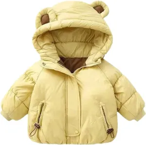 Kids Toddler Baby Girls Boys Winter Warm Thick Solid Cotton Long Sleeve Padded Jacket Coat Clothes Kid Jackets