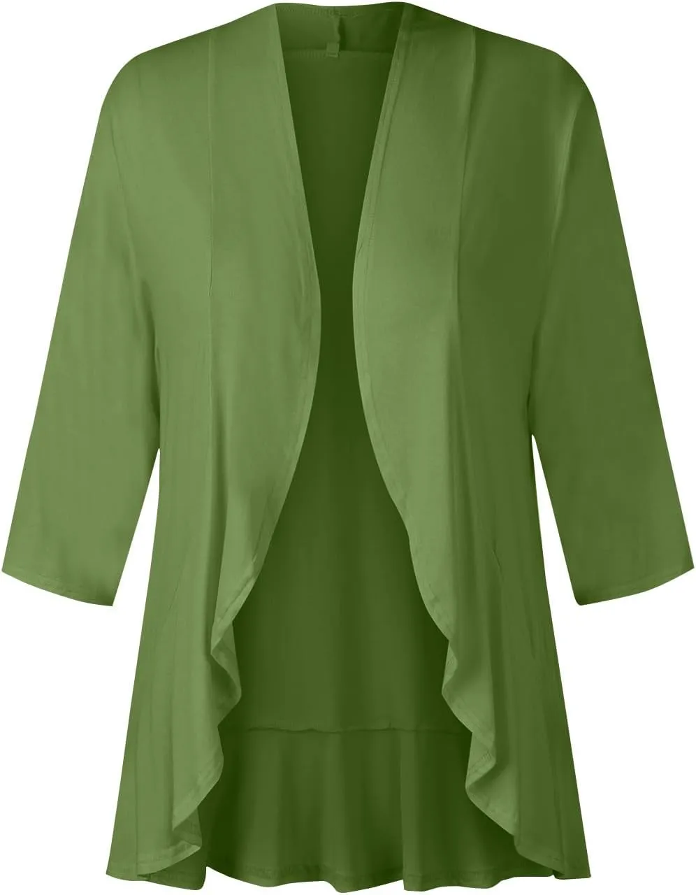 Kimonos for Women Breathable Open Front Tops Lightweight Cardigan Lrregular Hemline Cover Up Loose Fit Casual Coat