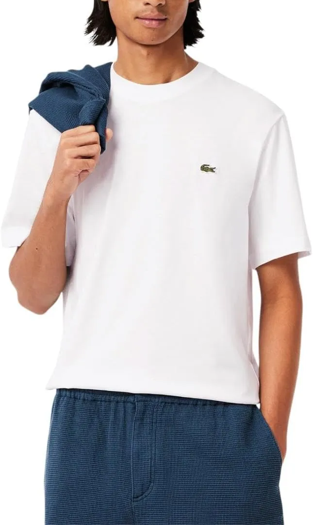 Lacoste Mens Short Sleeve Classic Fit Crew Neck Tee Shirt