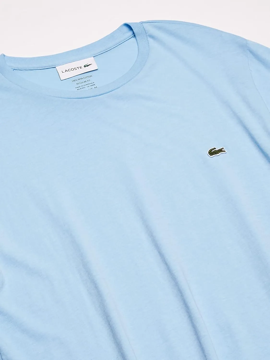 Lacoste Men's Short Sleeve Pima Jersey Crew Neck Tee