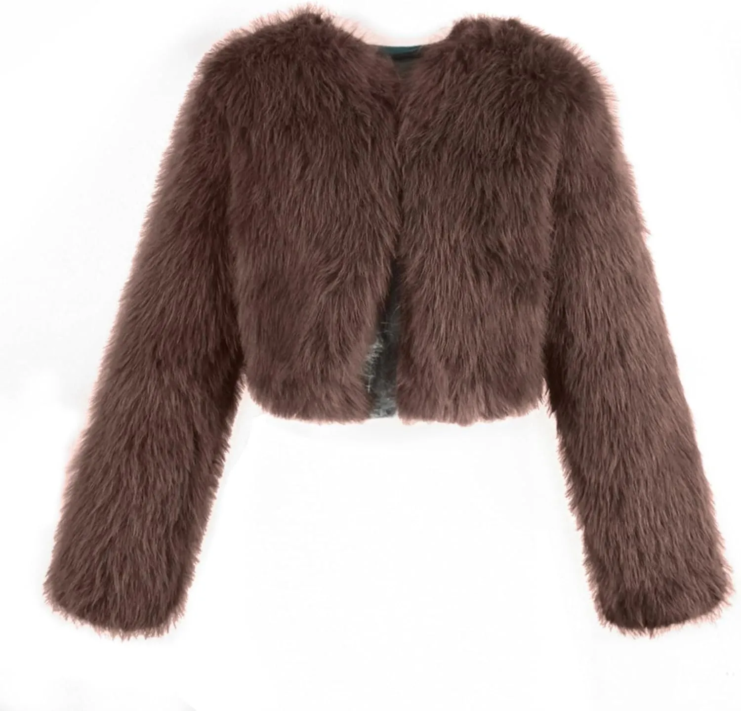 LCMTWX Faux Fur Coat Women Fashion Faux Superficial Knowledge Long Sleeve Fleece Shaggy Lightweight Fall Faux Fur Ken Fur