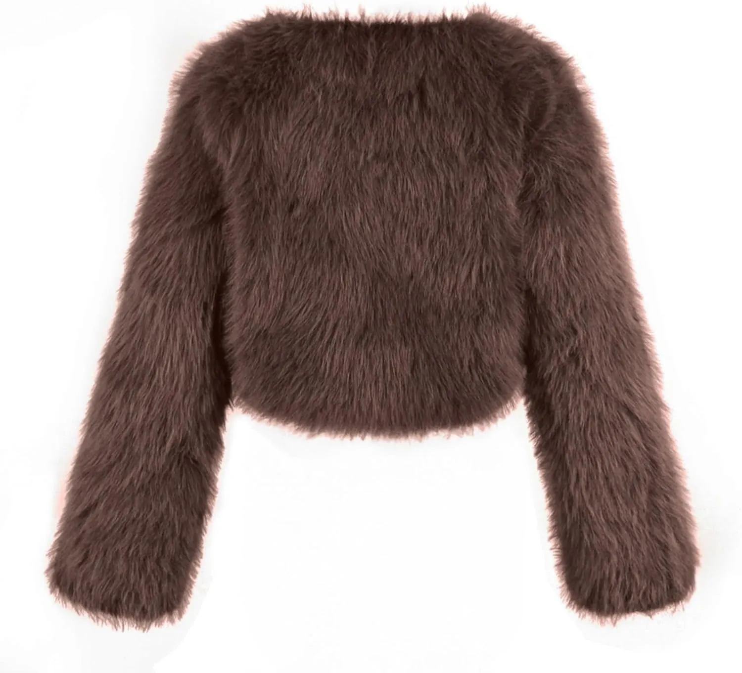 LCMTWX Faux Fur Coat Women Fashion Faux Superficial Knowledge Long Sleeve Fleece Shaggy Lightweight Fall Faux Fur Ken Fur