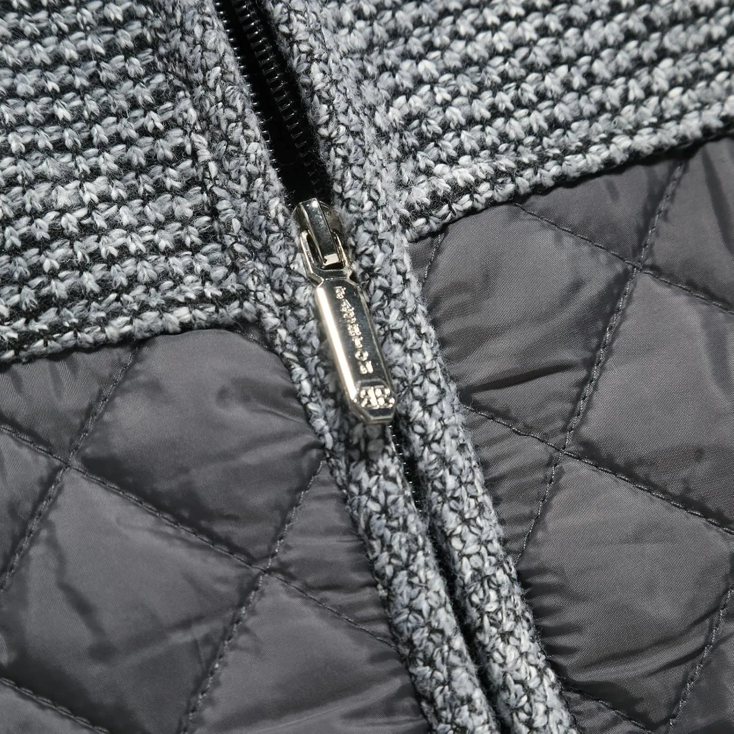 LCMTWX Mens Jackets Cottonpadded Jacket Stand Collar Knitted Splice Sweater Coat Casual Cardigan Men's Winter Jacket