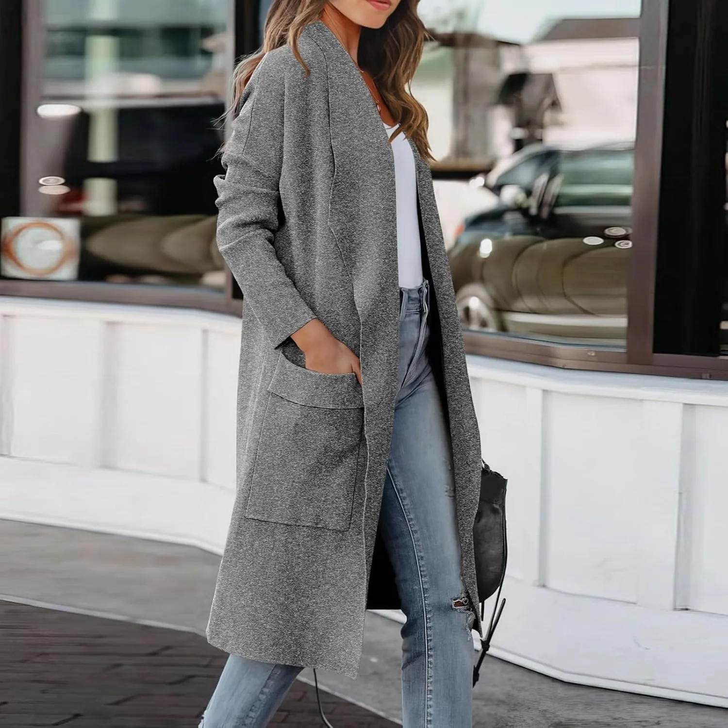 LCMTWX Trench Coat for Women 2023 Outwear Womens Elegant Windbreaker Wild Winter Women's Coat Long Coat Women Winter Coats