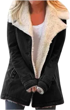 LCMTWX Women's 2023 Fashion Winter Coat Jacket Womens Winter Slim Women's Coat Coats for Women Women'S Fur Faux Fur Jackets