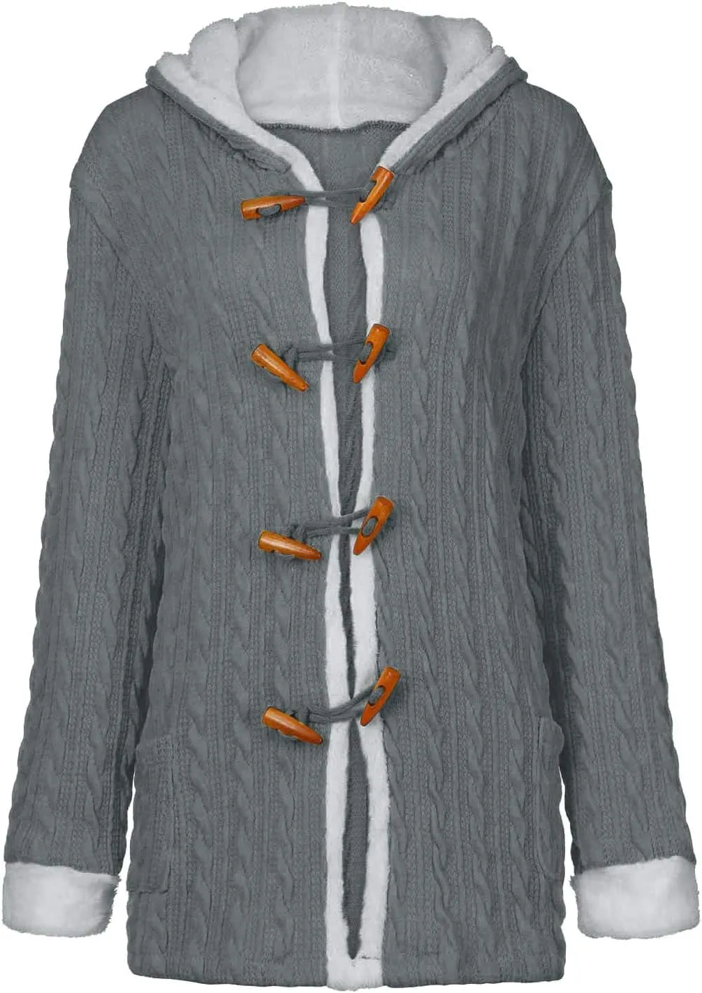 LCMTWX Women's Winter Coats Winter Printed Lapel Single Breasted Long Sleeve Plus Size Outwear Coat Jacket Peacoat Womens