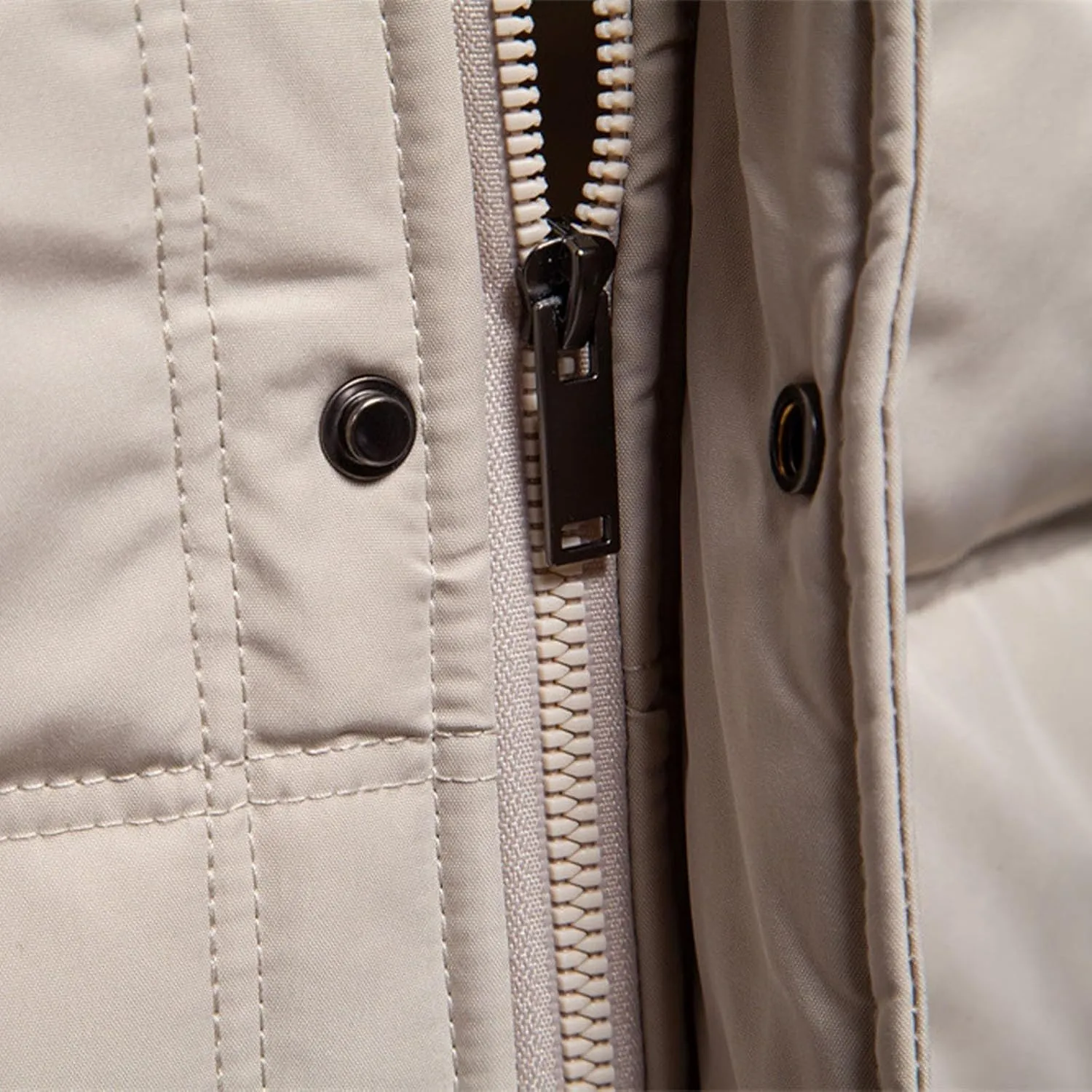lcziwo men's quilted jackets Sherpa Stand Collar Full Zip Warm Cargo Pockets Work Trucker padded Cotton winter Coat