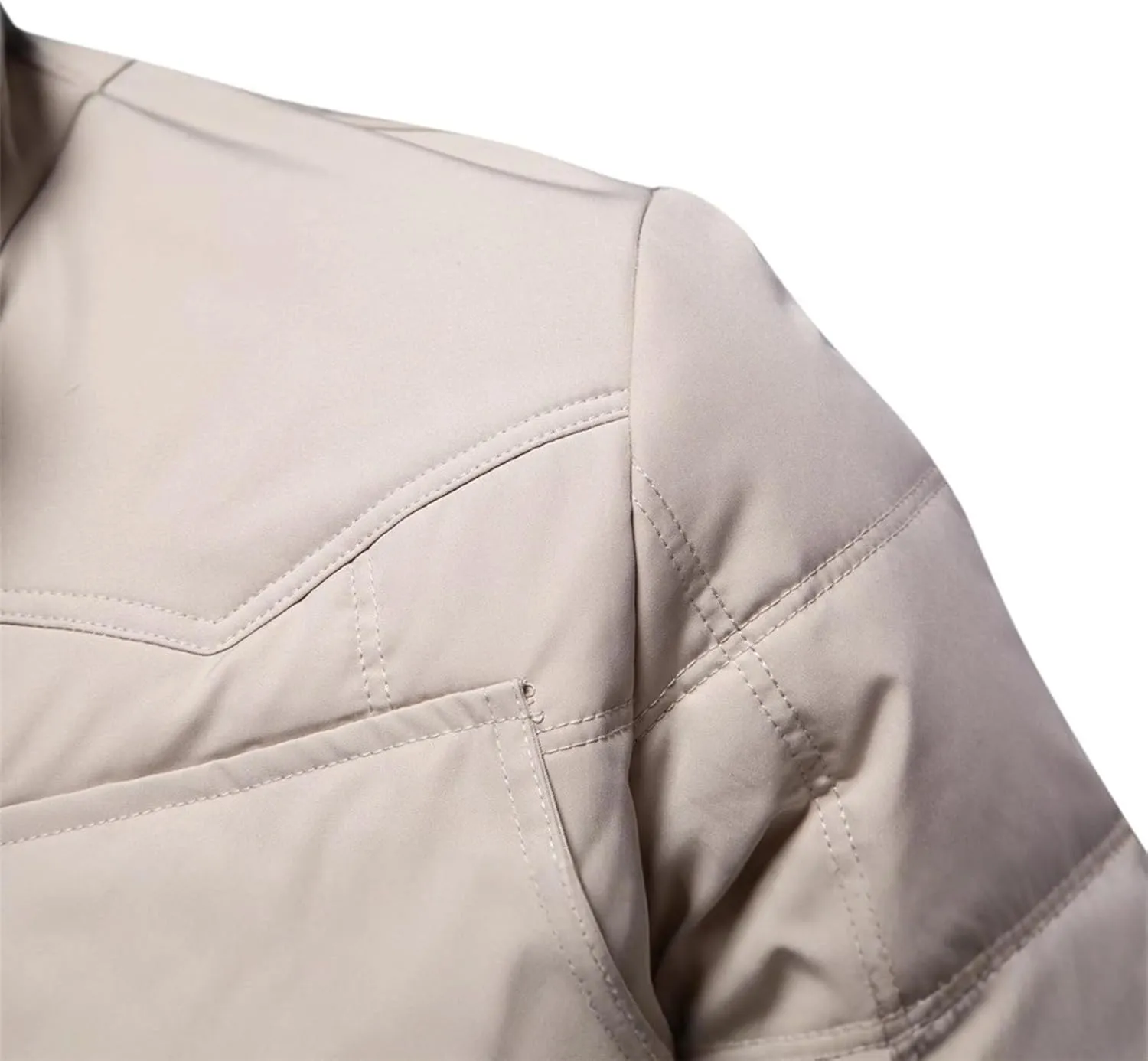 lcziwo men's quilted jackets Sherpa Stand Collar Full Zip Warm Cargo Pockets Work Trucker padded Cotton winter Coat