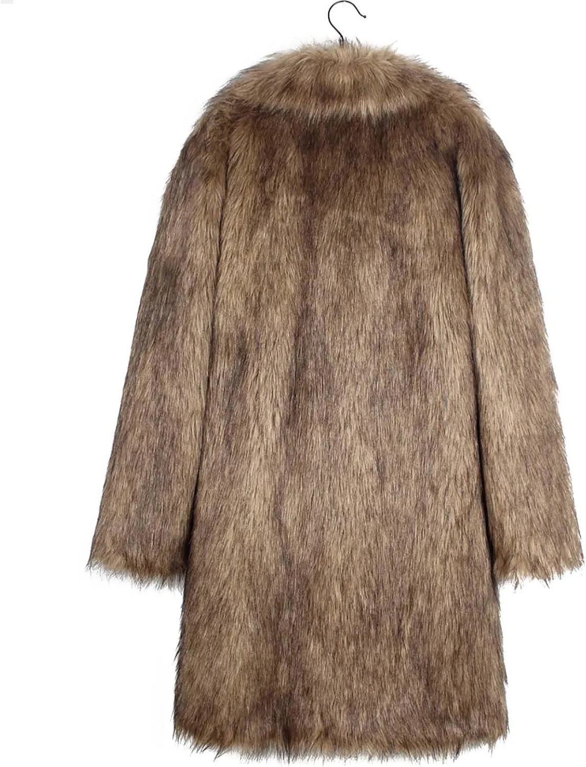 Leopard Print Cardigan for Women Winter Luxury Faux Fur Warm Coats Open Front Long Sleeve Dressy Shaggy Jackets