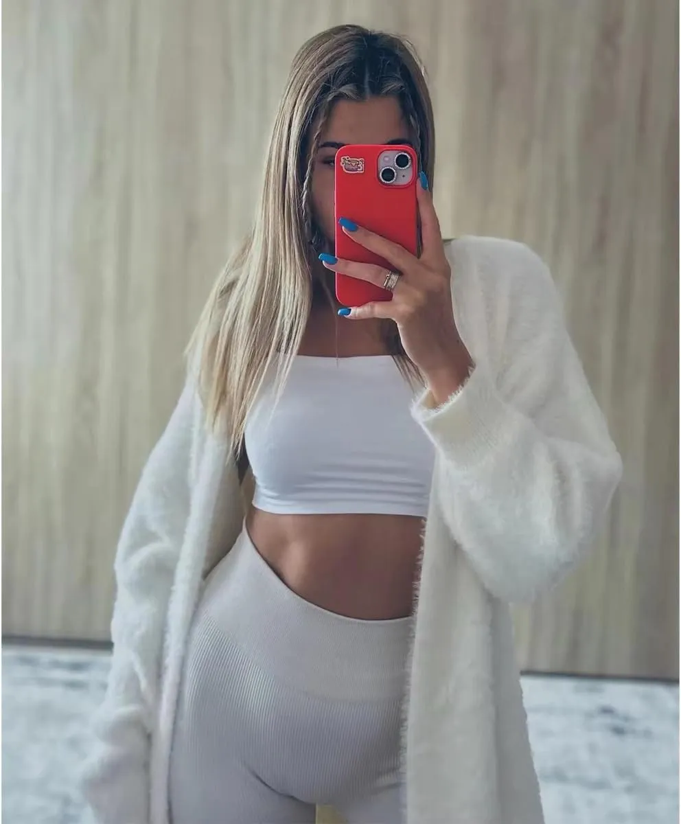 Long Fuzzy Cardigan Oversized Open Front Mohair Sweater Women Soft Cozy Warm Cardigan Trendy Coquette Loungewear