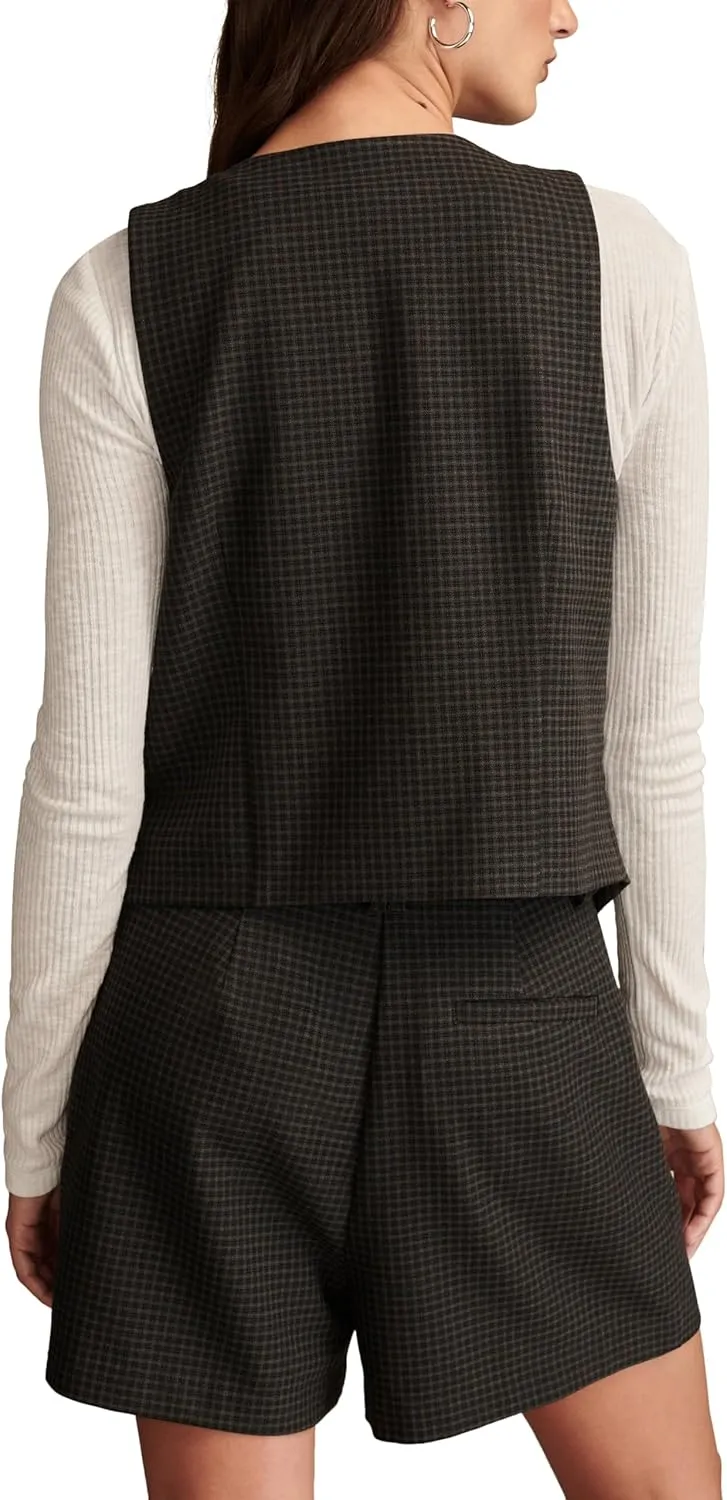 Lucky Brand Womens One Button Vest